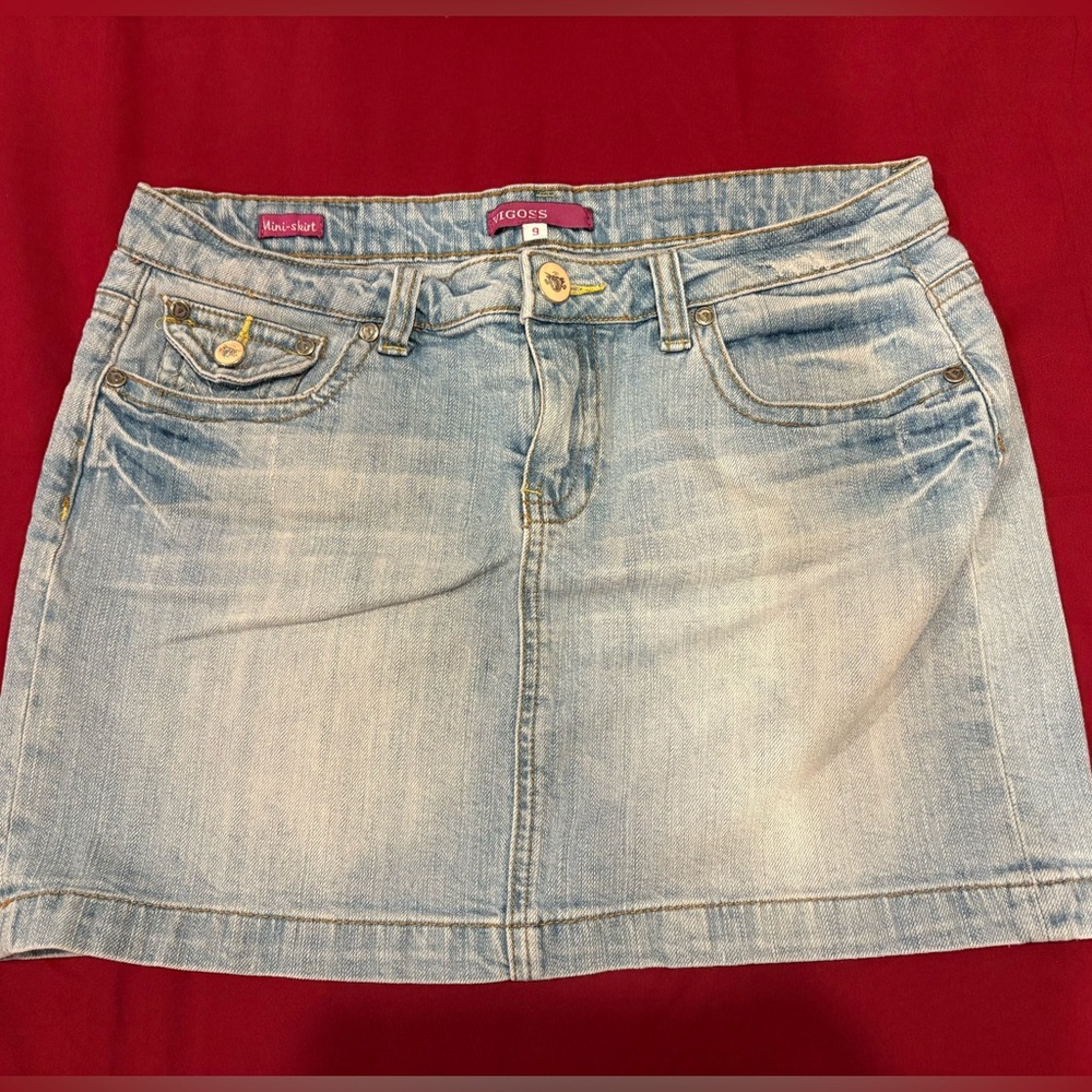 Light Blue Denim Skirt